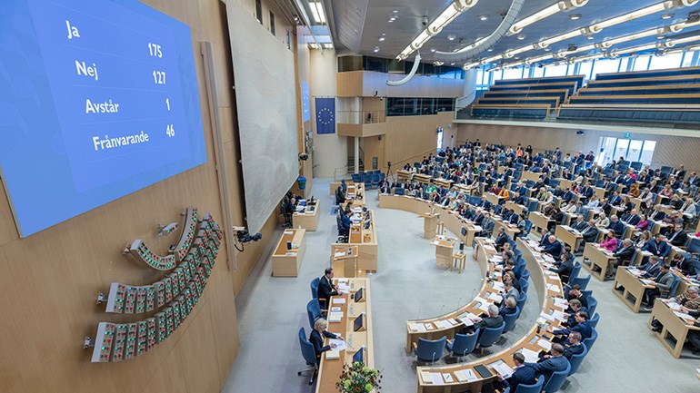 Inomhusbild från Riksdagen