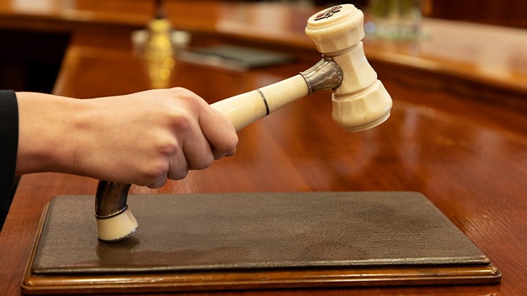 Bild från sessionssal, Malmö stad