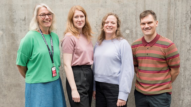 Marianne Sjöland, Ylva Grufstedt, Emma Lundin och Robert Nilsson Mohammadi
