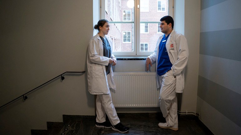 Studenter på Odontologiska fakulteten.