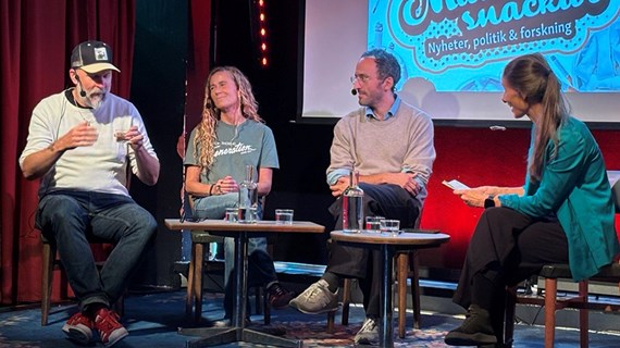 Kalle Lind, Helen Stjerna, Aron Nimi-Akbar och Jessica Bloem.