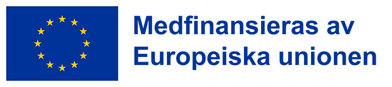 Logotyp - Medfinansieras av Europeiska regionala utvecklingsfonden