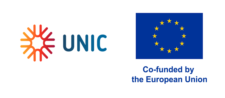 Logo UNIC and Co-funded by EU.