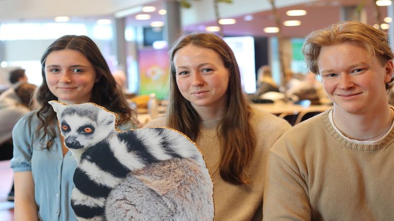 Tre unga forskare från Ystad Gymnasium