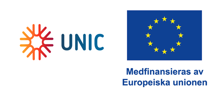 Logotyp UNIC och Medfinansieras av EU.